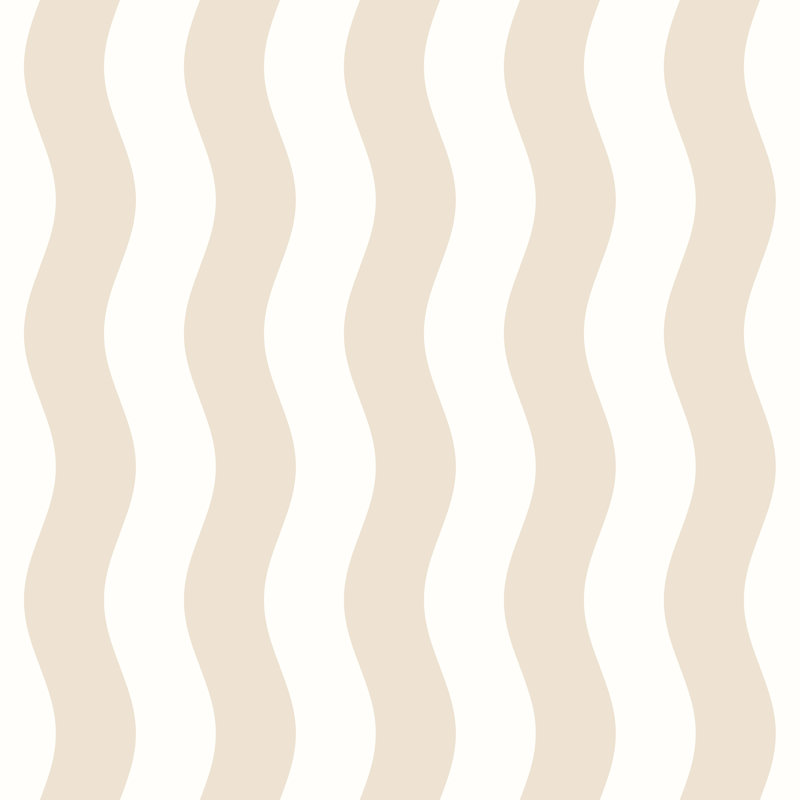 Wavey Stripe - Linen & Ivory