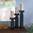 10'' H Wood Tabletop Candlestick