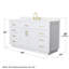 Beckett TK 60'' Single Bathroom Vanity with Quartz Top-177394215-177394214-135009286
