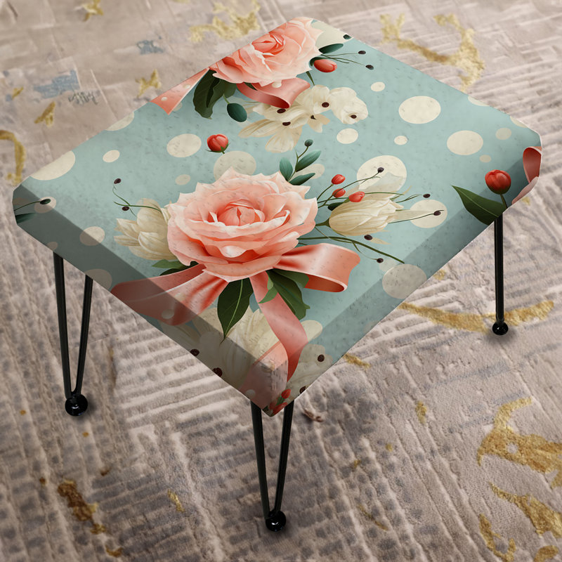 Insley - Repose-pieds rectangulaire à pois