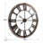 Oversized 38.58" Wood Framed Metal Roman Numeral Wall Clock