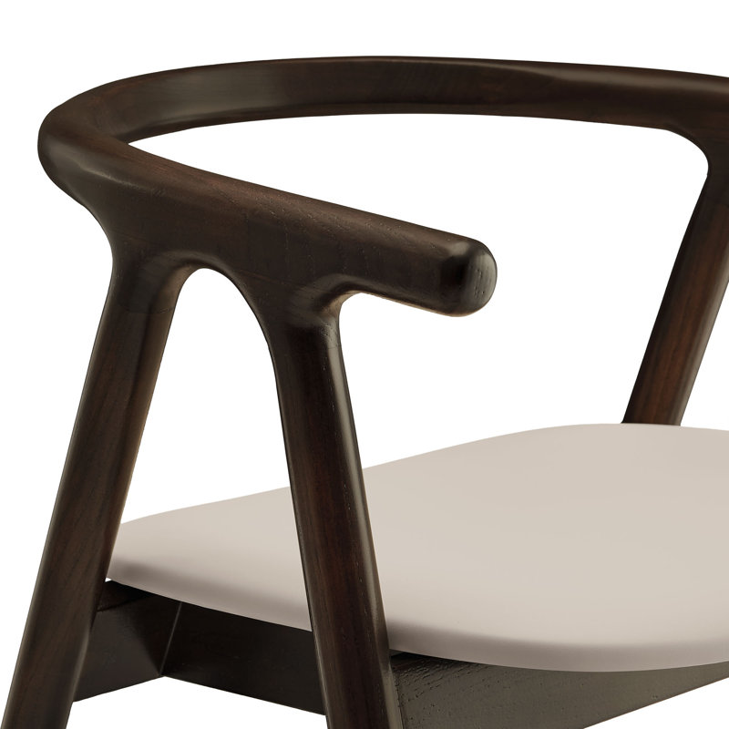 Chaise en cuir et bois Henry, Pierre