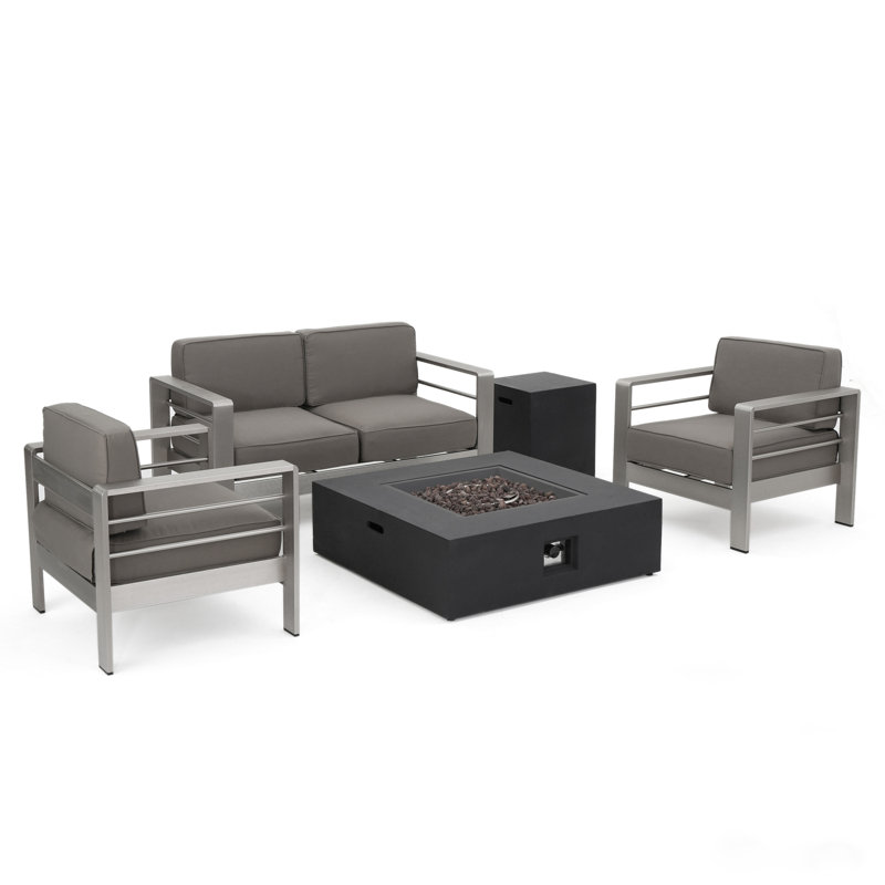 4 - Person Patio Conversation Set with Cushions