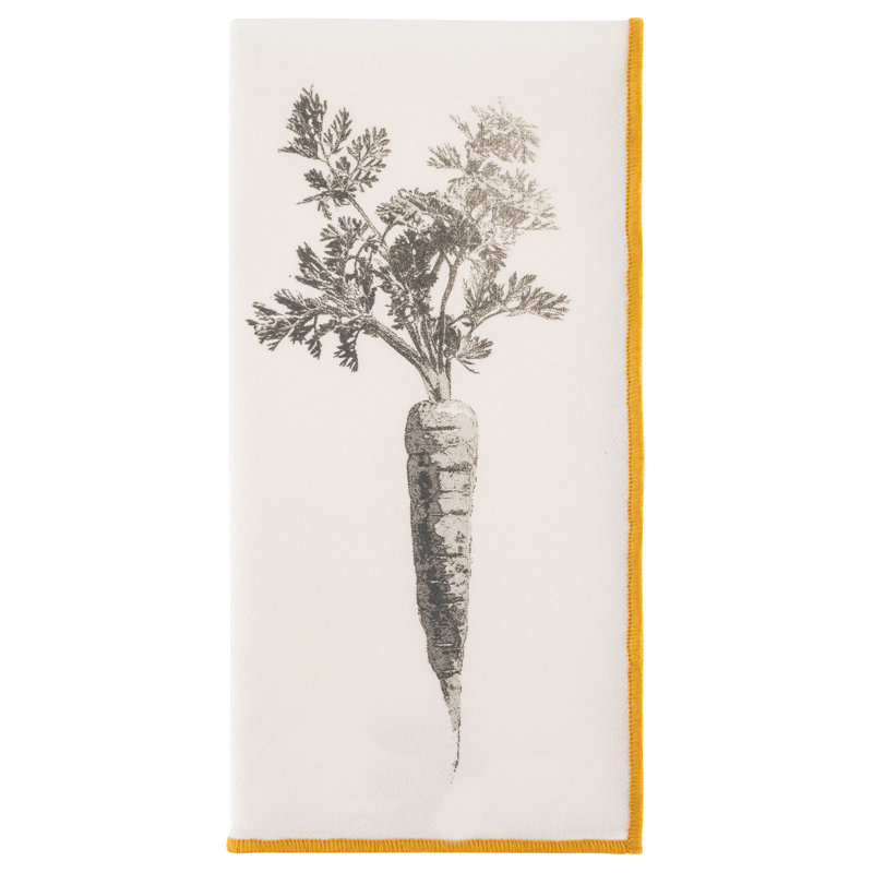 Merrowed Edge Dinner Napkins Carrot 
