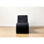 Chaise longue noire, ergonomique et confortable, mousse haute, housse lavable à la machine, chaise longue ergonomique, noyau en mousse, lavable