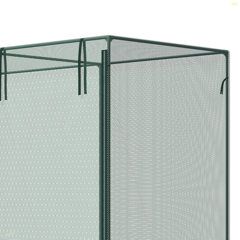 Tente de protection des plantes avec portes à fermeture à glissière pour jardin potager, cour arrière 6 pi x 3 pi Outsunny