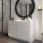 Armoire de base pour évier Homeibro, portes à fermeture douce, pour la salle de lavage, la salle de douche, la buanderie-87690898-87690896