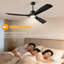 Ventilateur de plafond intelligent de 52 pouces avec éclairage à intensité variable 3 couleurs, moteur CC réversible à 6 vitesses, télécommande et ensemble d'éclairage-1497493257-1497493366
