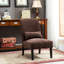 Chaise d'appoint contemporaine sans accoudoirs avec coussin, conçue pour le confort et le style dans n'importe quel espace de vie-1111062139
