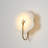 Flower-Shaped Dimmable Modern Alabaster Shade LED Wall Flush Mounted Sconce Light for Hallway Bedroom