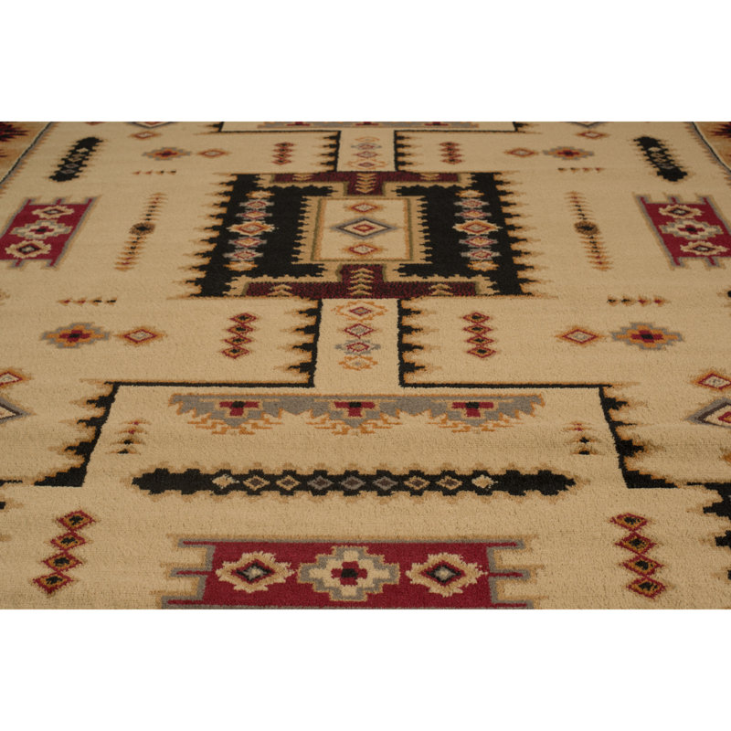 Sayre Southwestern Indoor Rug, Rectangle 1'11" x 3'