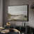 Toile avec cadre flottant noir