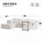 Versatile Modular Sofa with Free Side Table and Pillows for Living Room-905906327