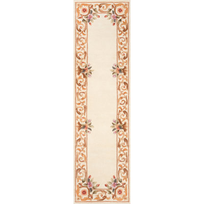 Aizza Wool Floral Indoor Rug