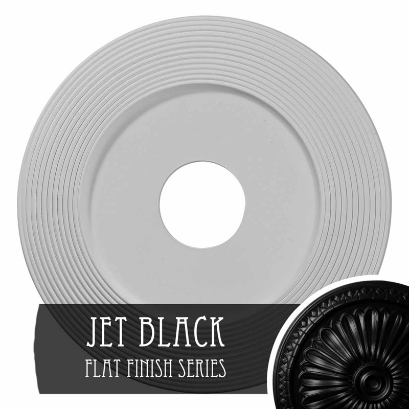 Endurathane Dublin Ceiling Medallion, 15 3/8"OD x 3 5/8"ID x 1"P (Fits Canopies up to 8 1/4"), Hand-Painted Copper Penny Finish