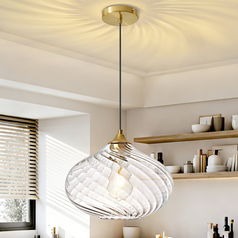 1 - Light Gold Novelty Pendant
