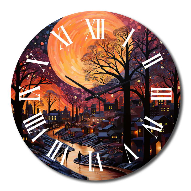 Horloge murale Charnetta - Harlem Renaissance, Grand