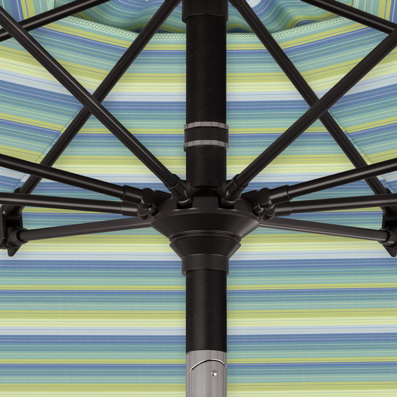 Parasol de marché 90 po Che, Sunbrella® bord de mer Séville rayé