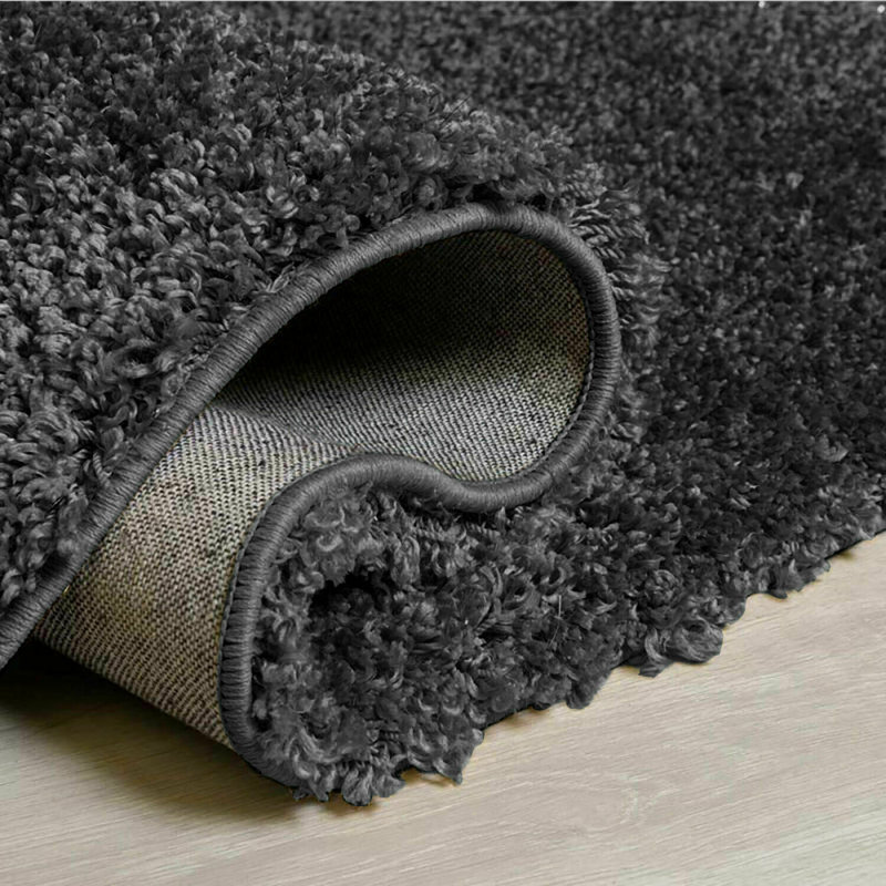 Faruq Solid Colour Shag Area Rug, Rectangle 200 x 290cm