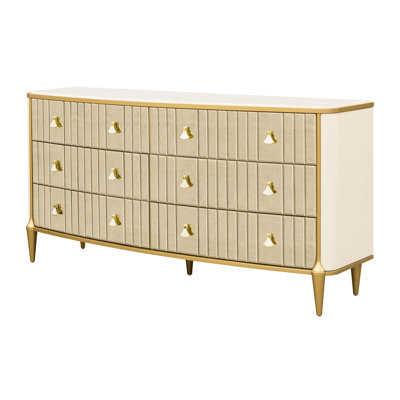 Commode carrée Scotts - champagne clair
