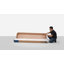 Ensemble de chambre à coucher 2 pièces en bois massif avec lit plateforme et table de chevet Callisto, finition noyer-1042912373-1042912379