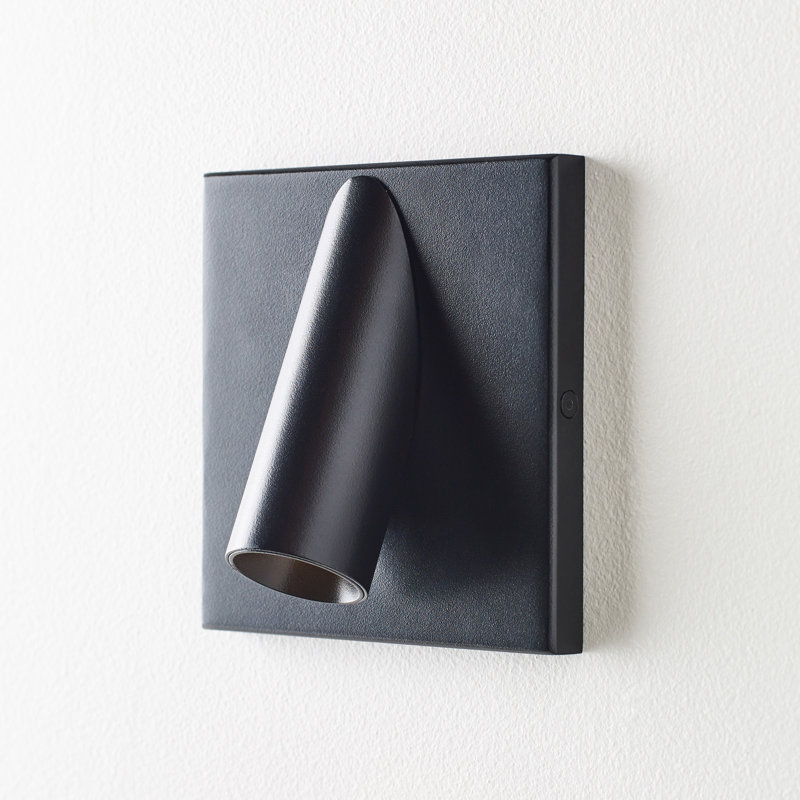 Ponte 1 - Light LED Outdoor Armed Sconce, 277V, Black