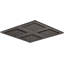 WaterTile Rain Overhead Showering Panel with 4 22-Nozzle Sprayheads-58357036