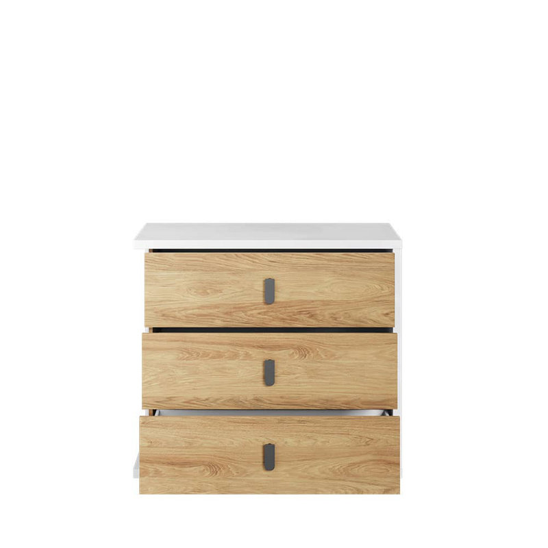 Sadena 100 cm W Chest of 3 Drawers