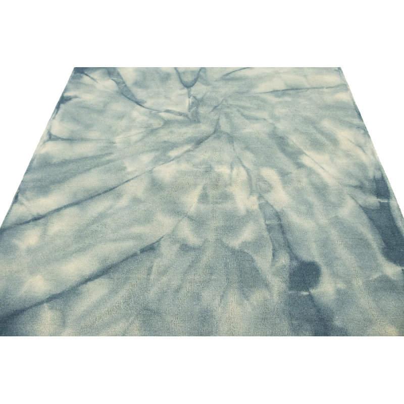 Tapis oriental foncé sarcelle 5X8