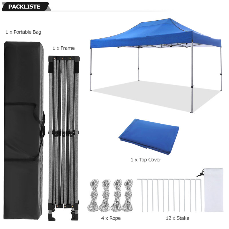 Canopy 10x15 Pop up Canopy Commercial Heavy Duty Canopy Tent , Blue