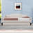 Full Linen Upholstered Daybed with Twin Trundle