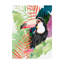 «Toucan Palms I» par Jennifer Paxton Parker - impression sur toile tendue