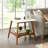 Marble End Table With Shelf