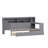 Wooden Daybed With Storage Shelves, Multi-Functional Bed With Two Storage Drawers And  Study Desk-745485475-745485486