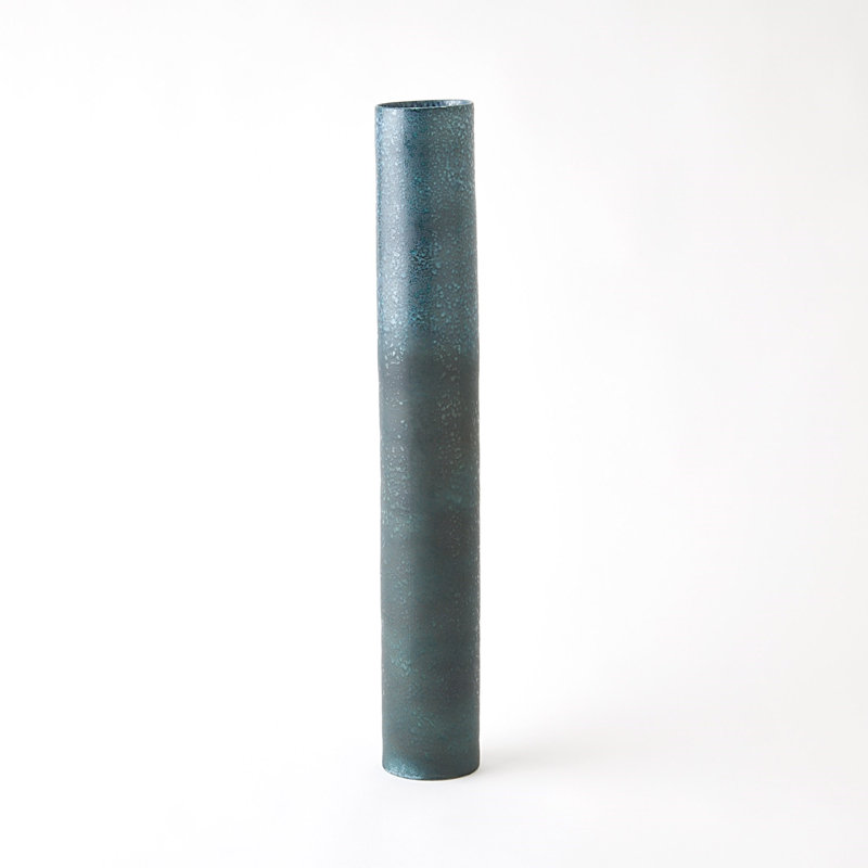 Teeter Handmade Porcelain Table Vase, 28" H x 4.25" W x 4.25" D