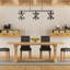 Luminaire suspendu linéaire à 3 lumières Duff