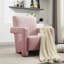 Fauteuil d'appoint rembourré en laine d'agneau moderne-1693209643