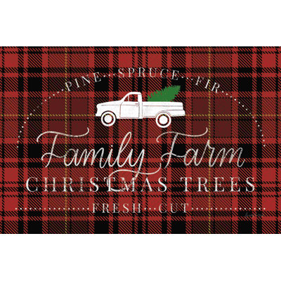 " Vintage Christmas VII Plaid " by Becky Thorns