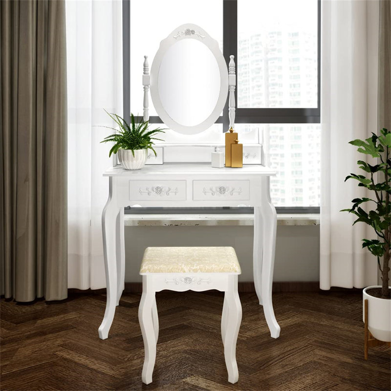 Manolis Dressing Table with Mirror