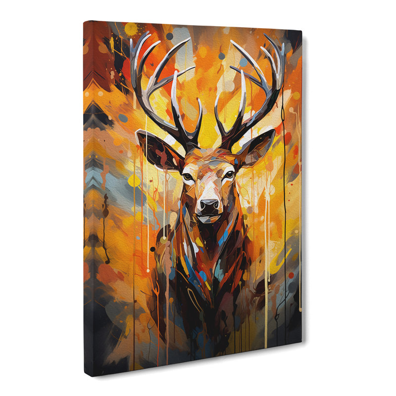 Deer Abstract No.2 - Print, 50cm H x 35cm W x 3cm D