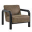 Fauteuil d'appoint en cuir Sereno Sereno-115680686-115680692