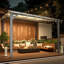 Mandalc Aluminum Pergola with Canopy-182264090-182264082