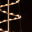 Décoration de Noël d'extérieur en forme de cône en spirale de 4 pi avec lumières claires
