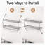 Wall Mounted Pot Rack Kitchen 30 Inch 2-Tier Wall Shelf with 12 Hooks-110600837