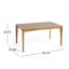 Ensemble repas rectangulaire L 59,1 po x l 35,4 po Javanna