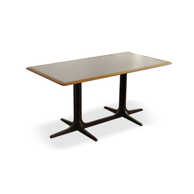 French mid-century solid wood dining table