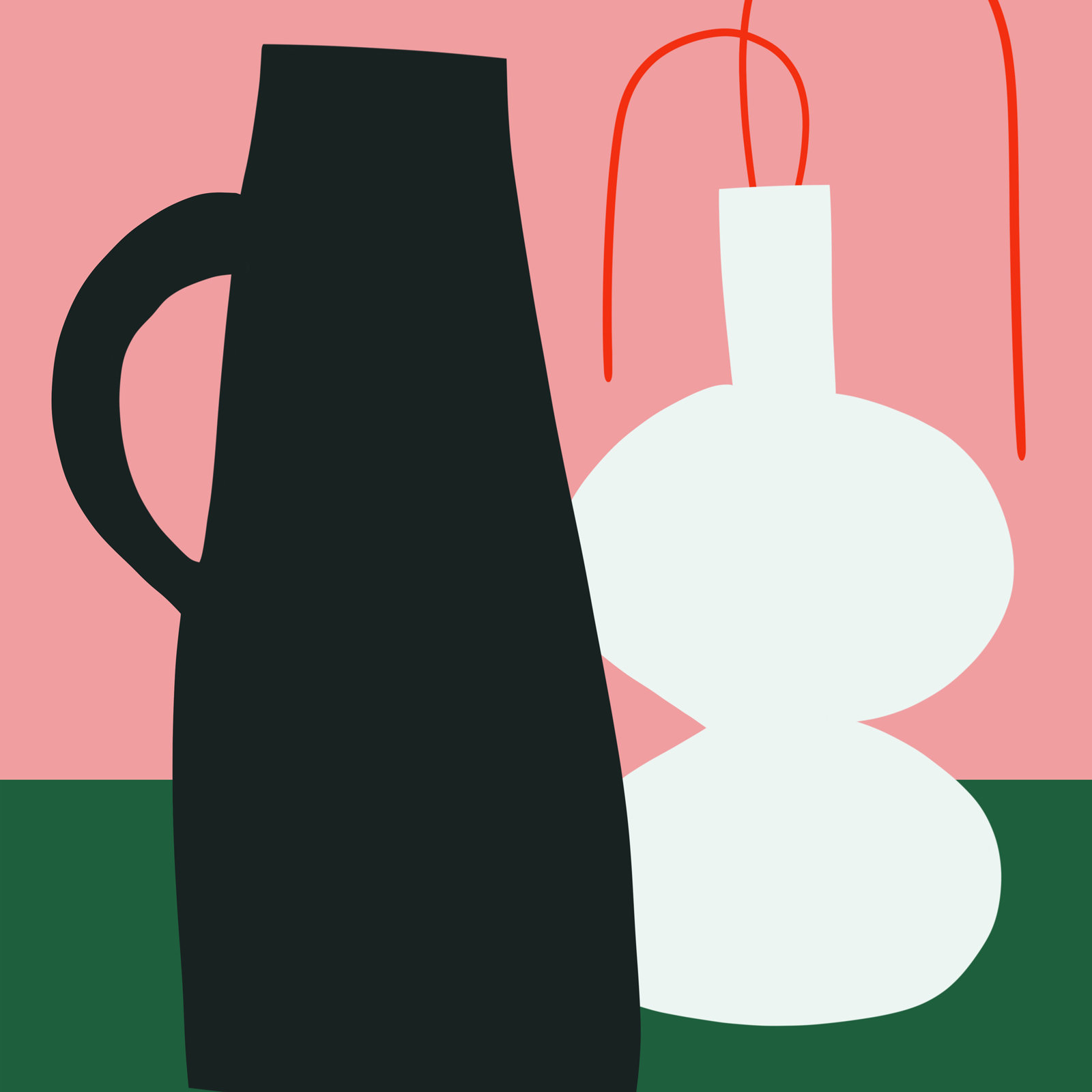 Tuscany "Honfleur 03 Modern Still Life" Print, Black Floater Framed, No, 12" H x 12" W x 0.75" D