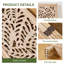 Paravent en bois massif 67 po H - Paravent Serenity Floral-1558671333-1558671332