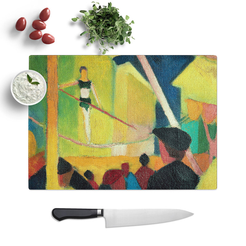 Tightrope Walker Vol.1 by August Macke Chopping Board, 0.4cm H x 28.5cm W x 39cm L