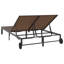 vidaXL Sunbed Reclining Poly Rattan Modern Outdoor Lounger Chair-1598865568